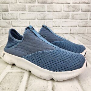 Salomon Reelax Moc 5.0 Men's Sz 7 Blue White Cushioning & Comfort Recovery Shoes